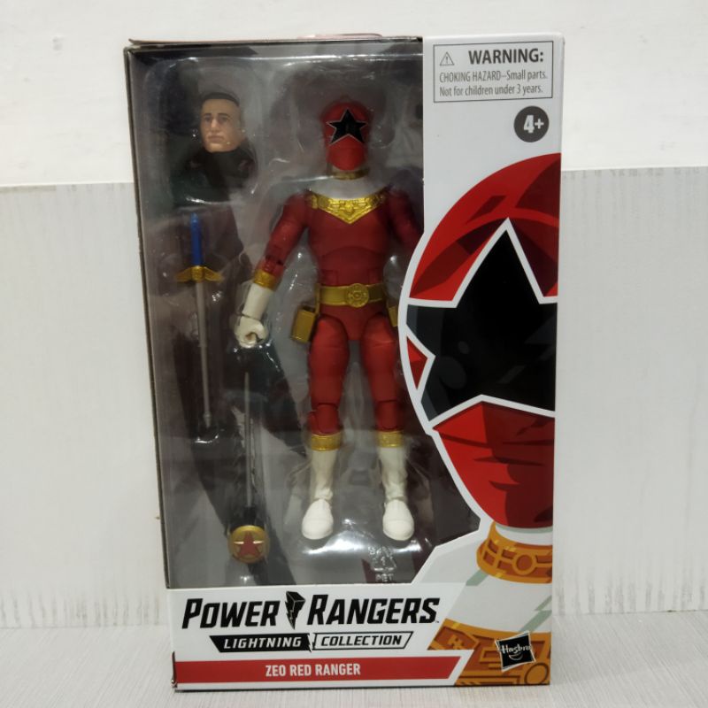 ori original power rangers zeo red ranger lightning collection hasbro mainan robot action figure