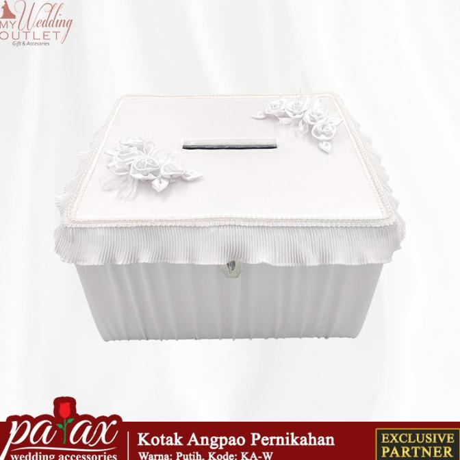 

AKSESORIS PERNIKAHAN KOTAK UANG ANGPAO PERNIKAHAN - PUTIH ( TEMPAT AMPLOP RESEPSI ) PERLENGKAPAN PESTA CRAFT