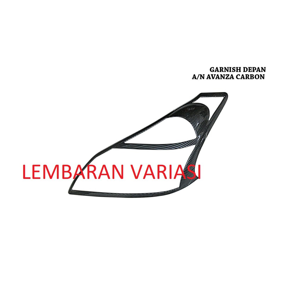 Garnish depan Mobil All New Avanza Hitam Carbon