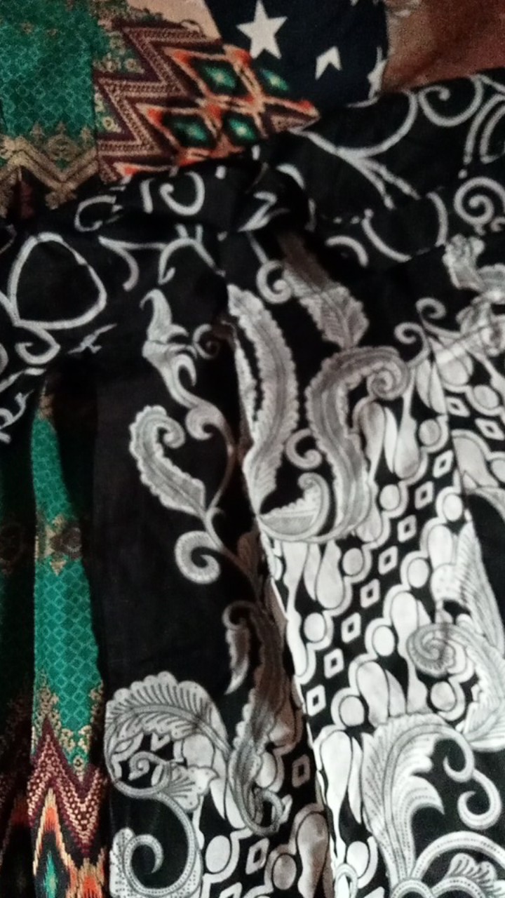 Kemeja Batik Pria Lengan Panjang Size M L Xl Bswart Batik Hrb026 Kenongo Hem Panjang Padi // Sg