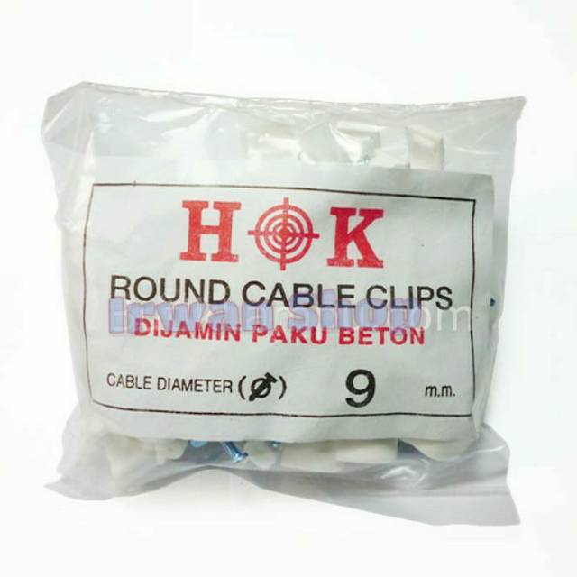 Klem Kabel Paku Beton No 9 / Klem Paku Beton Asli 9mm