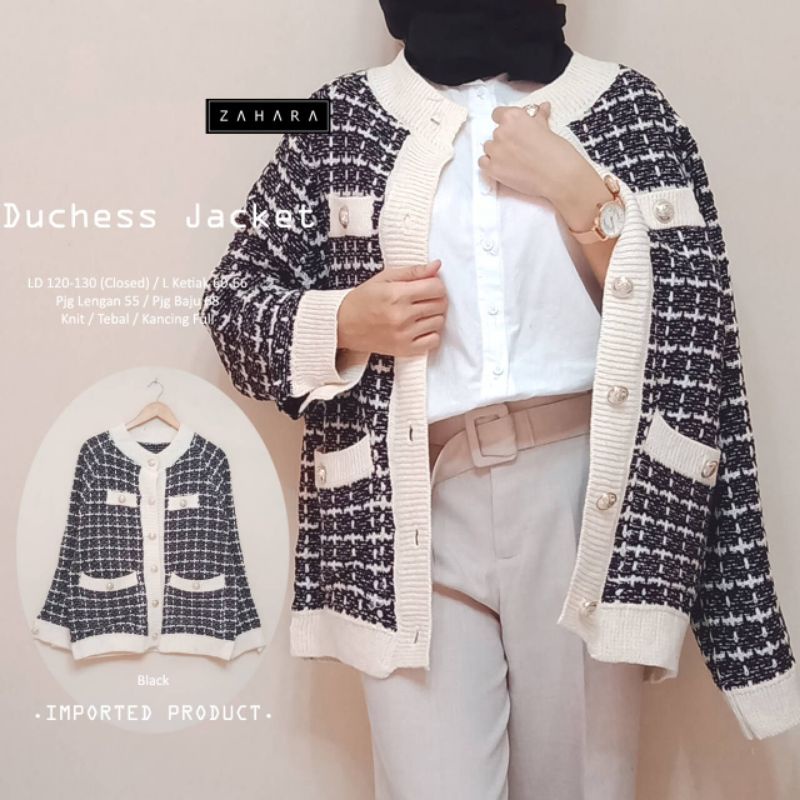 Duchess Jaket Rajut Premium Wanita Jumbo / Jaket Rajut Oversize