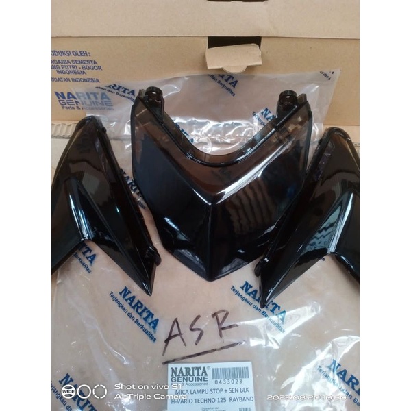 MIKA KACA LAMPU STOPLAMP PLUS SEN BELAKANG HONDA VARIO 125 TEKNO LAMA OLD HITAM SMOKE RIBEN PEKAT 2013 2014 2015