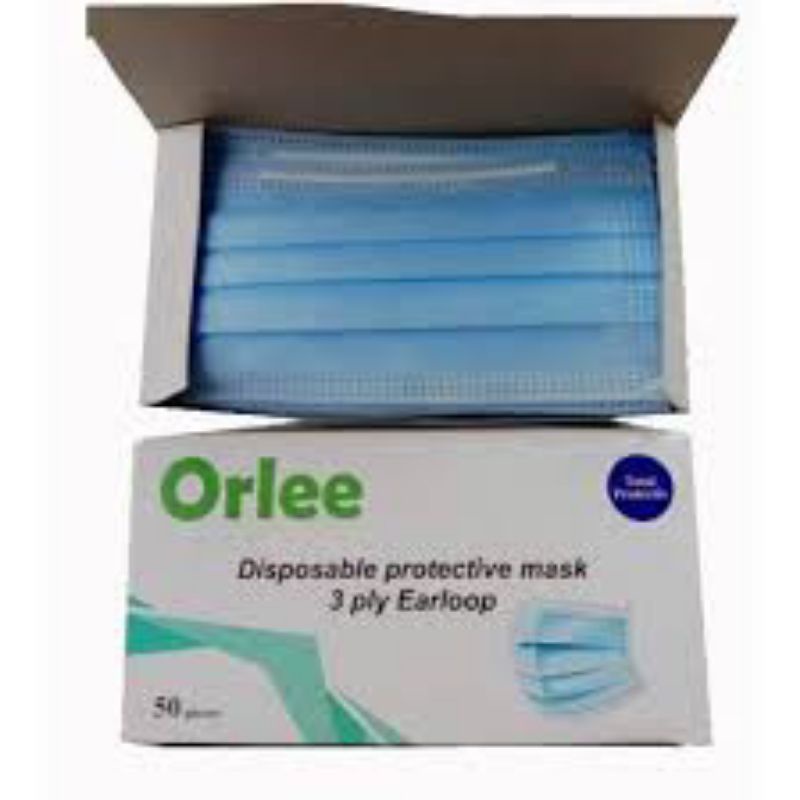 Masker Medis Orlee Earloop 3 ply Biru