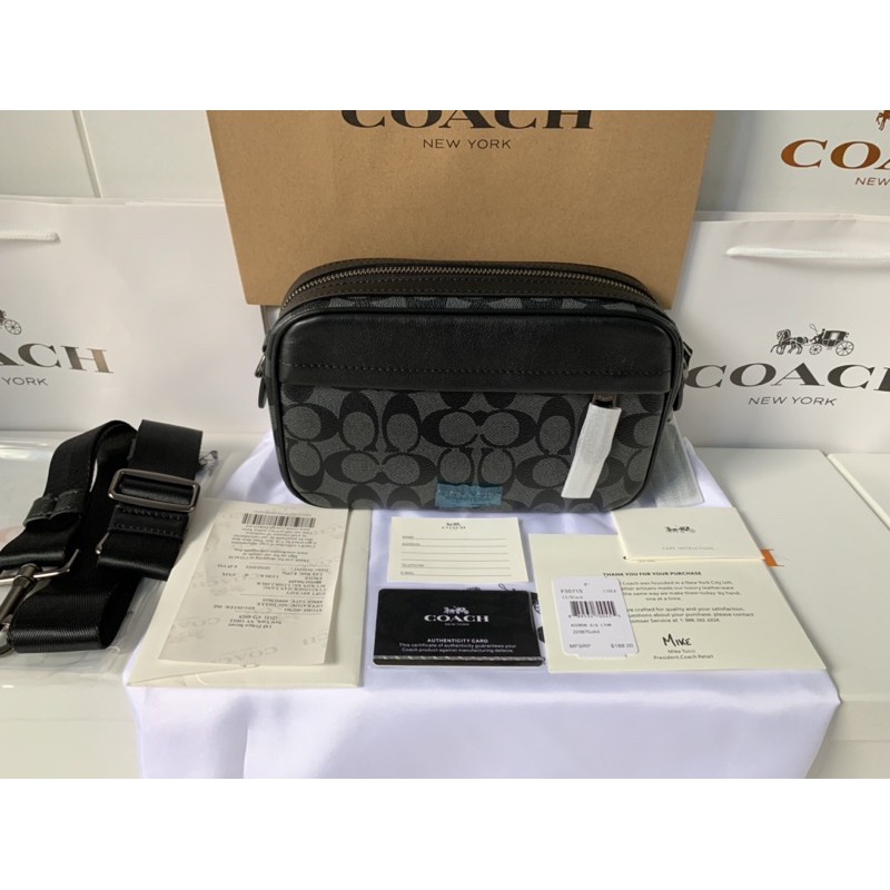 CROSSBODY COACH BLACK IN SIGNATURE