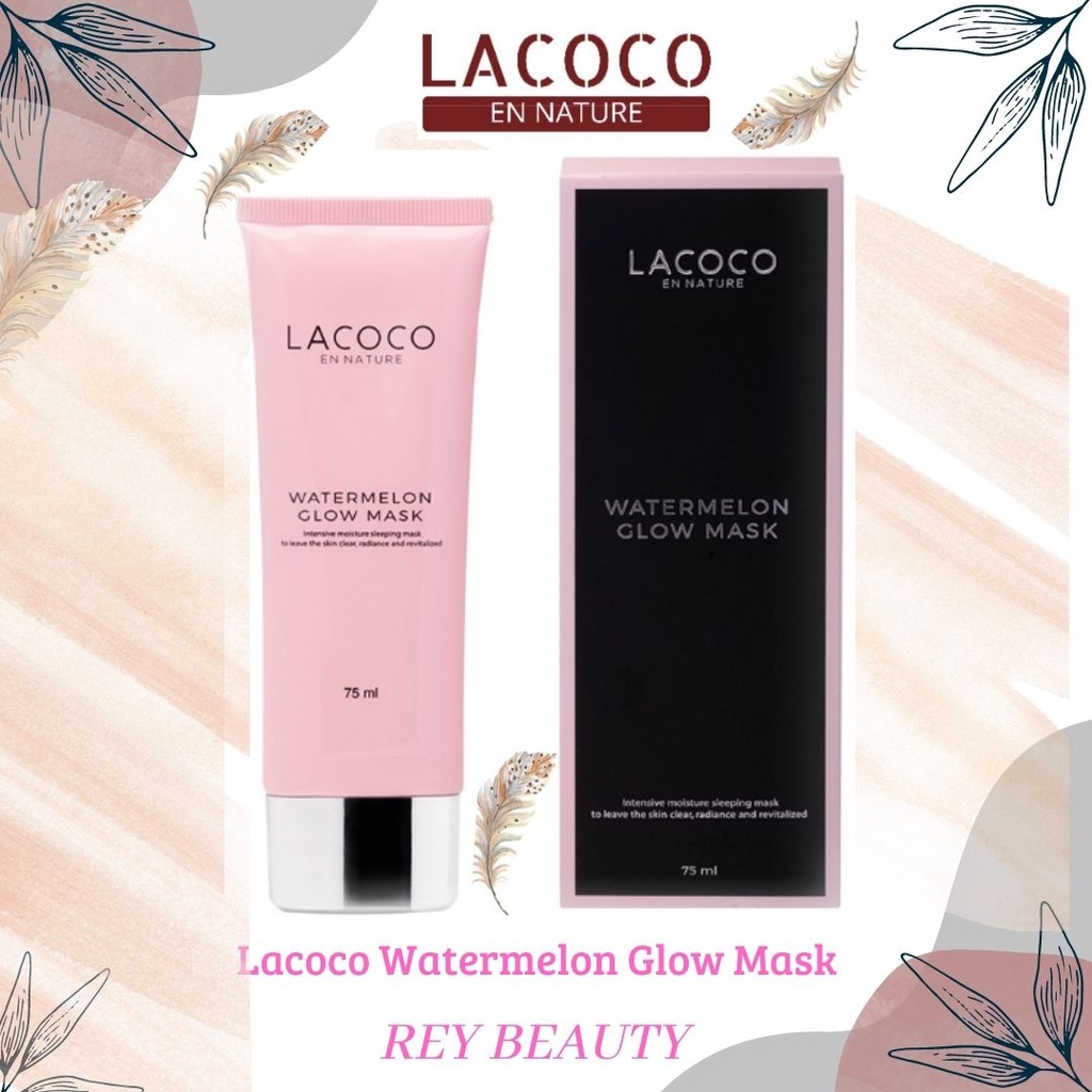 Masker Lacoco Watermelon Glow mask Share In jar [ Trial kit ] Masker wajah Wardah serum toner