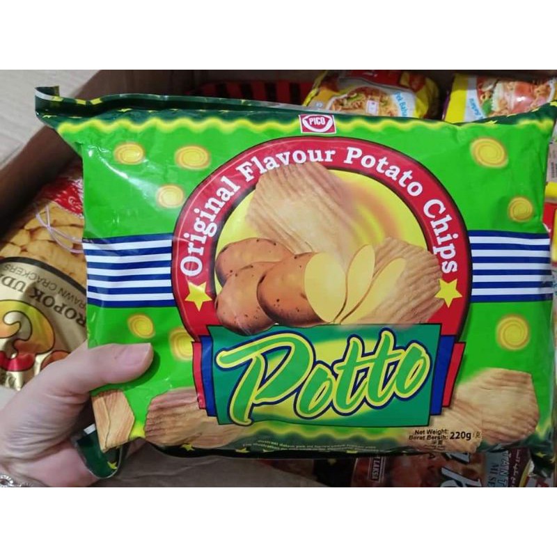 

KERUPUK POTTO MALAYSIA UKURAN 250GRM RASA SPICY DAN ORI