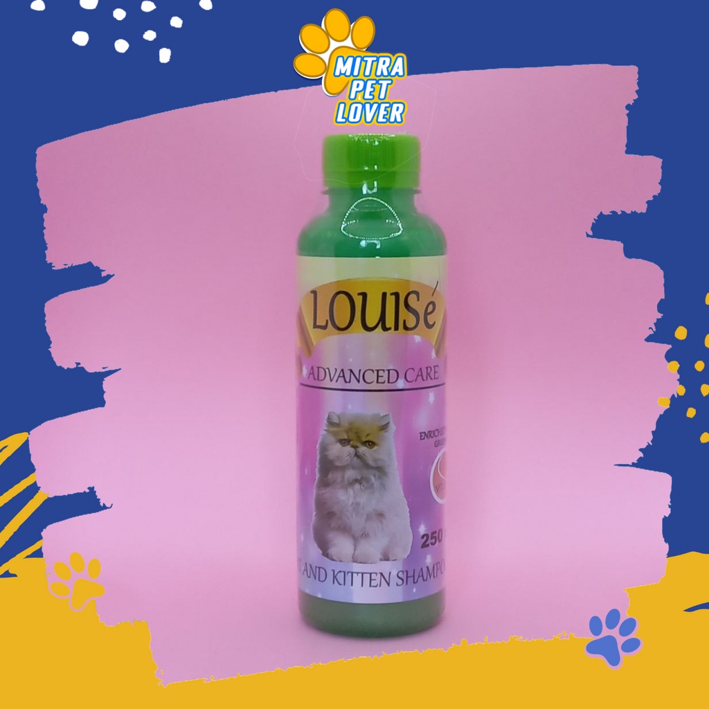 SHAMPO KUCING - LOUISE CAT SHAMPOO 250 ML ORIGINAL - MELEMBUTKAN MENGUATKAN BULU KUCING KITTEN KITY JADI WANGI SEHAT - LOUISECAT - PET ANIMAL HEALTHCARE AND VETERINARY TAMASINDO OBAT KESEHATAN DAN VITAMIN TERNAK HEWAN BINATANG PELIHARAAN MITRAPETLOVER