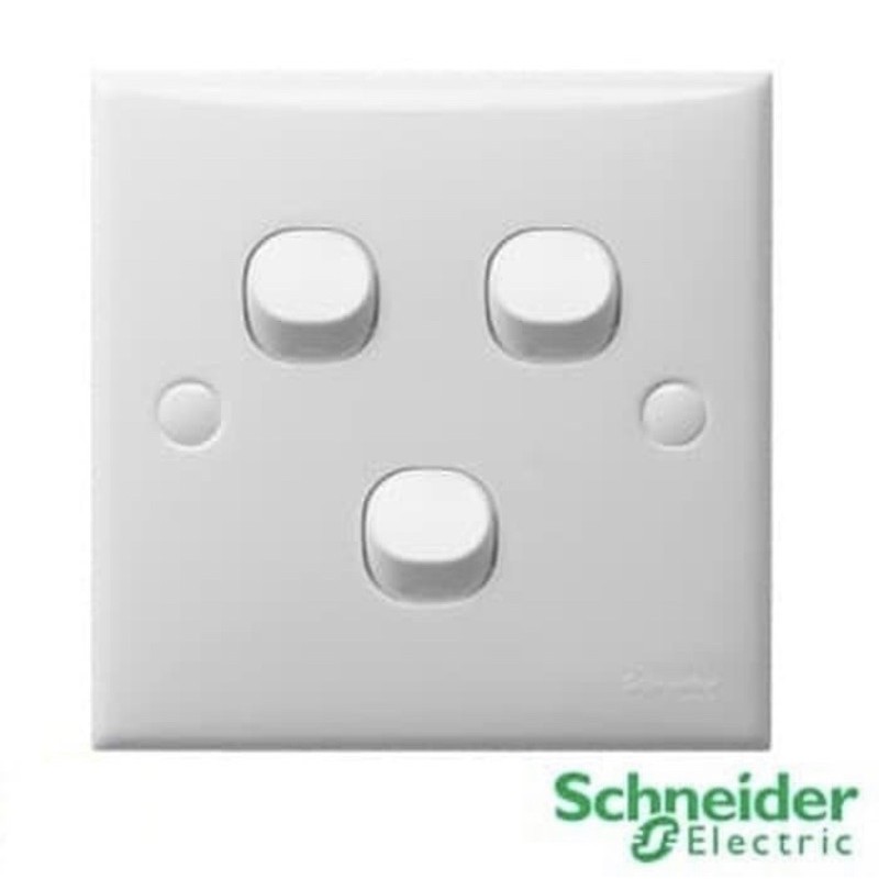 Schneider Saklar Triple S-CLASSIC Clipsal E33 Sakelar TRIPLE 3GANG 1WAY Classic