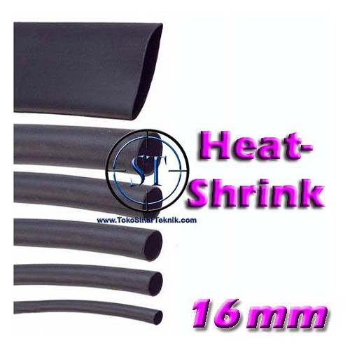 Selongsong Bakar Kabel 16mm Heat Shrink Heatshrink Tube Pelapis Kabel Selang Ciut Pelindung Cable Heat Panas tebal Kuat