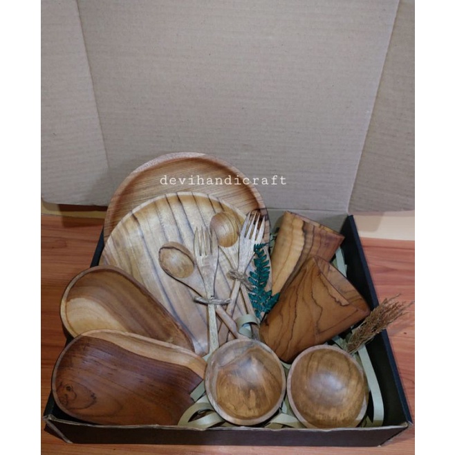 

hampers/hampers kayu/kado/souvenir/hadiah kayu jati aesthetic A013