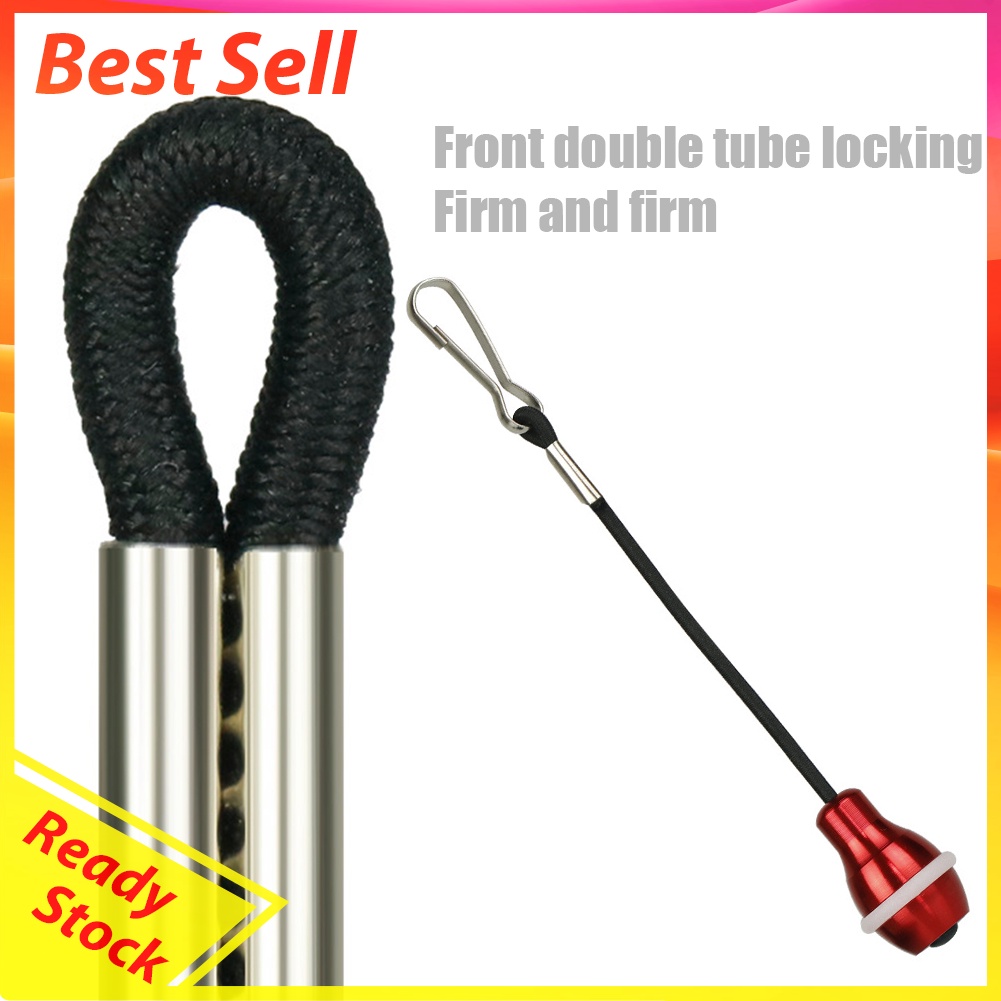 14cm Elastic Fishing Rod Retention Rope Secure Lock Tether with Carabiner