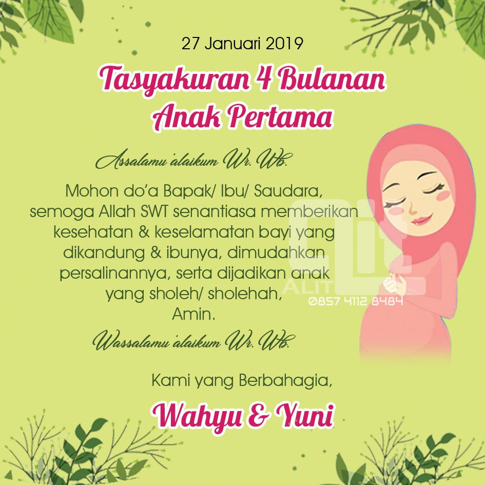 

KERTAS TASYAKURAN 4 BULANAN