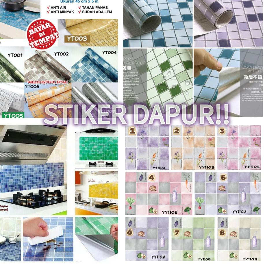 MALL  WALLPAPER STICKER DAPUR TERMURAH wallpaper dinding/wallpaper SIDOARJO