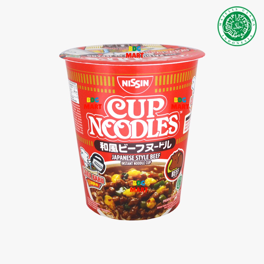 

Nissin Cup Noodles Rasa Kaldu Sapi Mie Instan Cup Ala Jepang Halal MUI - 66gr