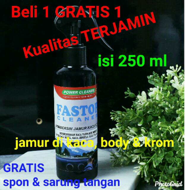 Pembersih Jamur Kaca Body, Krom Mobil, Fastop Cleaner (isi 250ml)