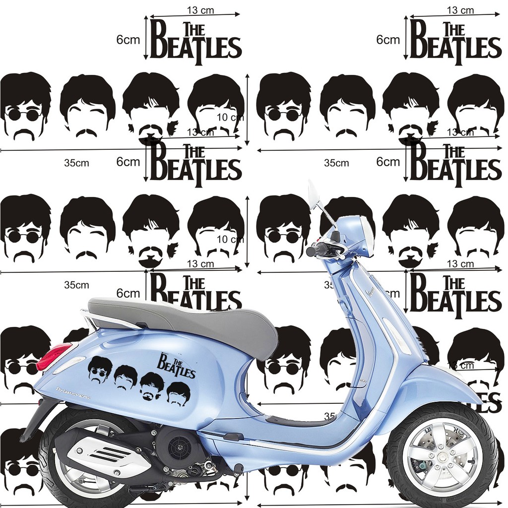 

stiker motor the beatles