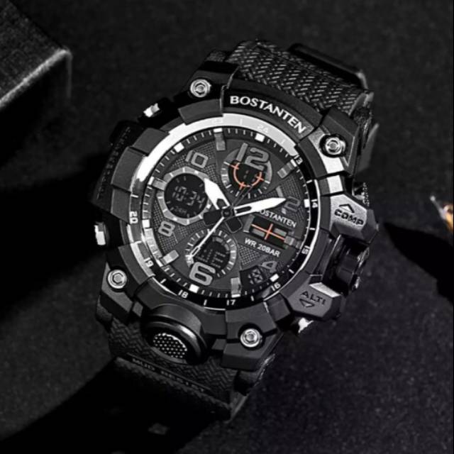 BOSTANTEN 2052K Jam Tangan Pria Waterproof Sport Digital Original