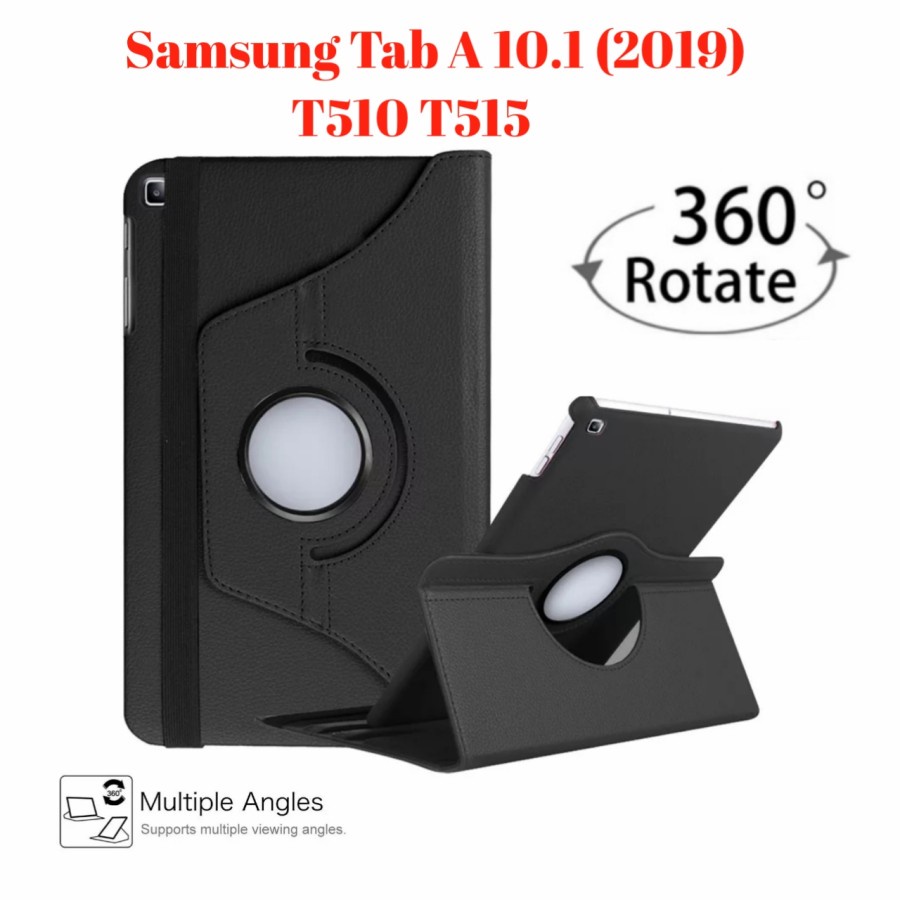 FLIP COVER SARUNG TAB A 10.1&quot; - CASING ROTARY CASE SAMSUNG TAB T510 WHITE _CELL
