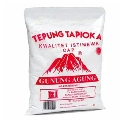 

Tepung Tapioka Gunung Agung Merah 500gr