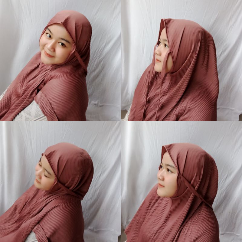 BERGO MARYAM PLISKET TALI / LIDI HYGET / HIJAB INSTAN TALI / FULL PLISKET / BAYAR DI TEMPAT / BERGO MURAH / SALE / TERBARU