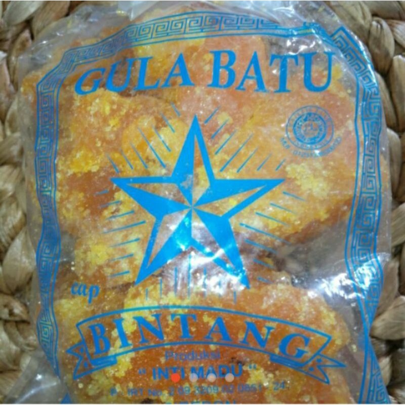 

gula batu cap bintang 250gr.