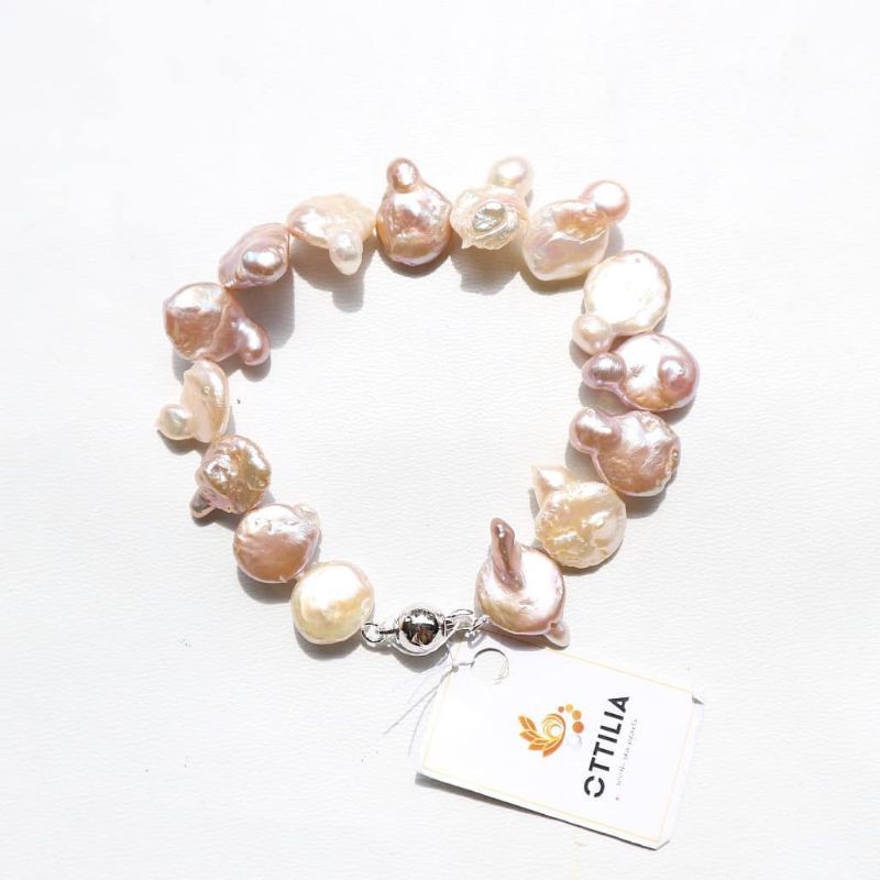 Gelang Mutiara Air Tawar Keshi