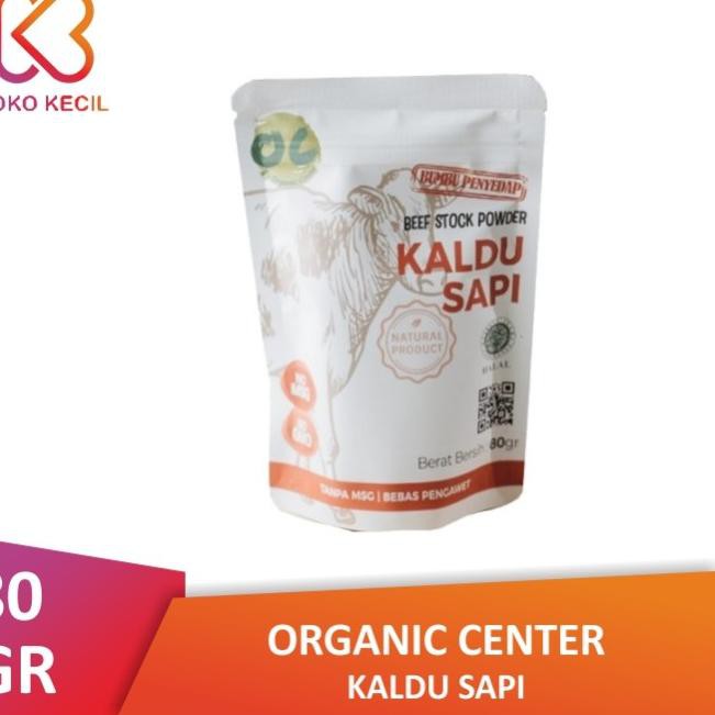

☺ Organic Center Kaldu Sapi 80 GR - No MSG No GMO - Bumbu Titi Kamal ❋