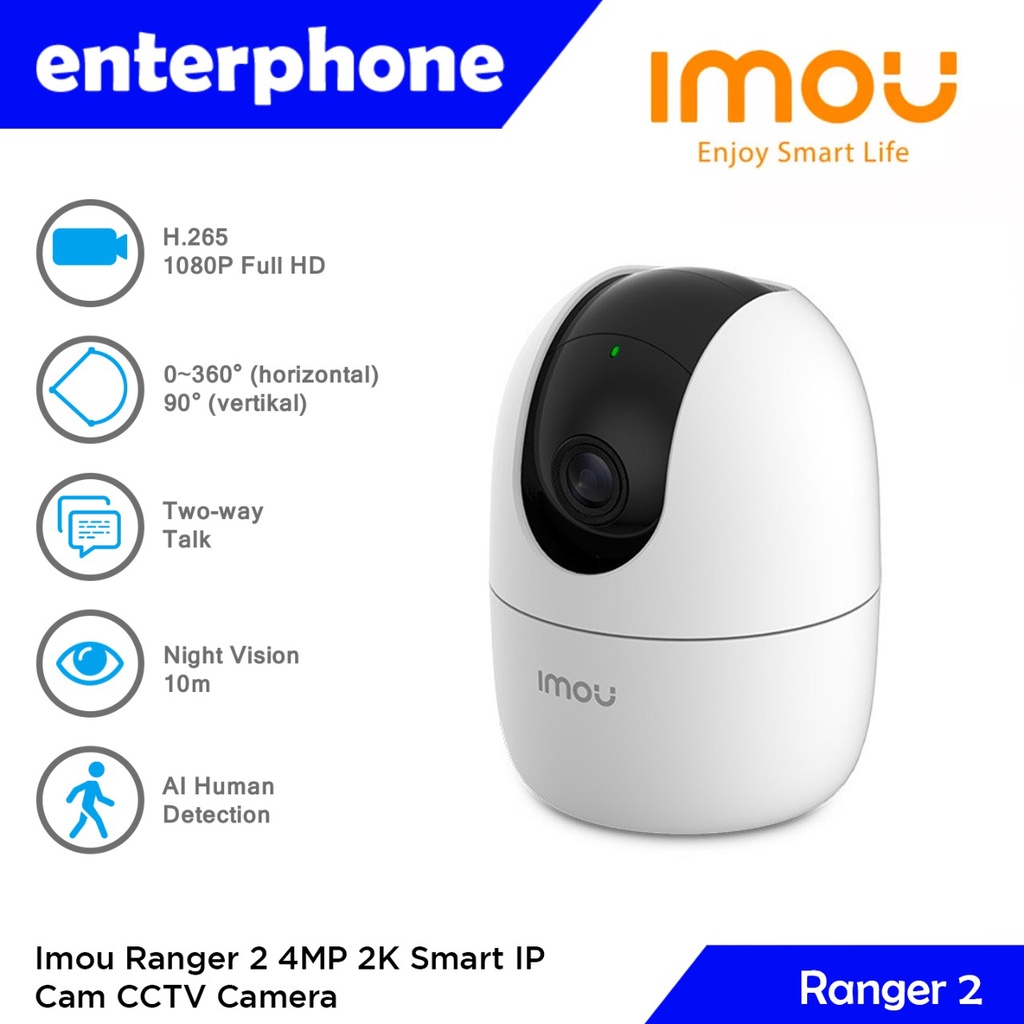 Imou Ranger 2 4MP 2K Smart IP Cam CCTV Camera Garansi Resmi