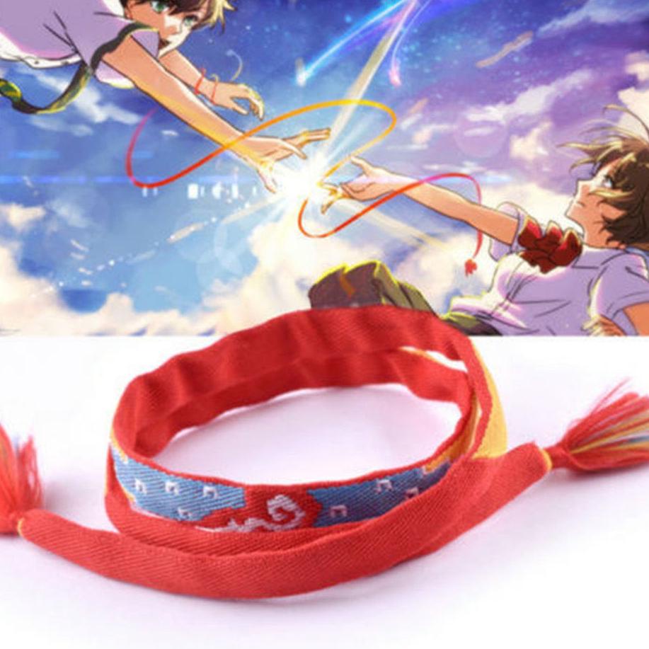 Hot Brand HT4120 Gelang + Kancing Anime Kimi no Nawa - Your name Miyamizu Mitsuha Cosplay