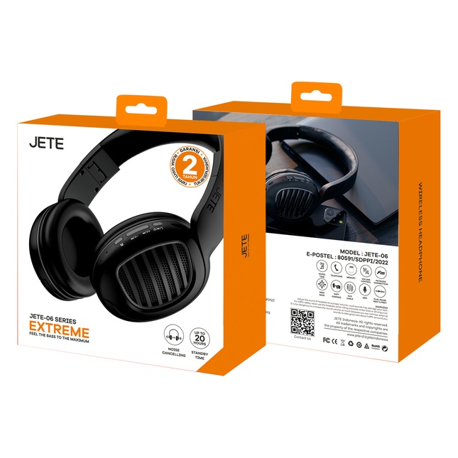 Headphone Bluetooth JETE-06 EXTREME