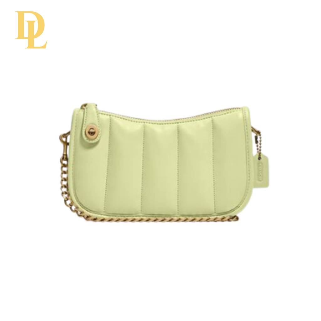 Coach Swinger 20 With Quilting Pale Lime (C3490)
