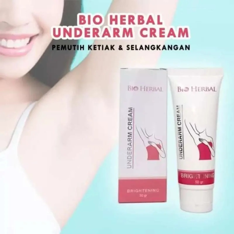 Underarm Cream Pemutih Ketiak Instant Cepat / BIO HERBAL Underarm Cream BPOM / Pencerah Lipatan Badan / Pemutih Pencerah Ketiak dan Selangkangan