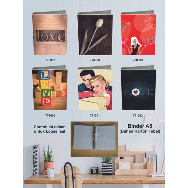 

Binder A5 / Binder Note A5 / Love / Set 3021