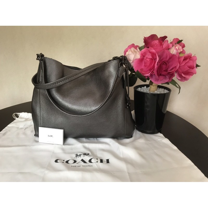 Coach Dalton 31 Mettalic Leather New Original