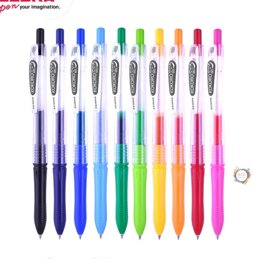 

Zebra Pulpen Gel KOKORO 0.5mm 12pcs / Pulpen Gel Kokoro Zebra Colours - 0.5 mm 1 lusin Miliki
