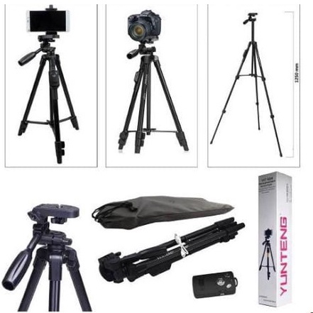 TRIPOD HANDPHONE KAMERA YUNTENG 3388 BLUETOOTH + HOLDER U