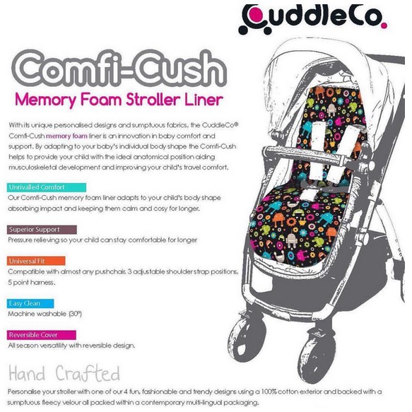 Comfi Cush Memory Foam Stroller Liner 