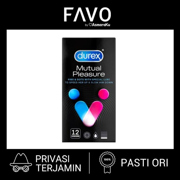 Durex Kondom Mutual Pleasure - 12 Pcs - Kondom Tahan Lama Kode 1029