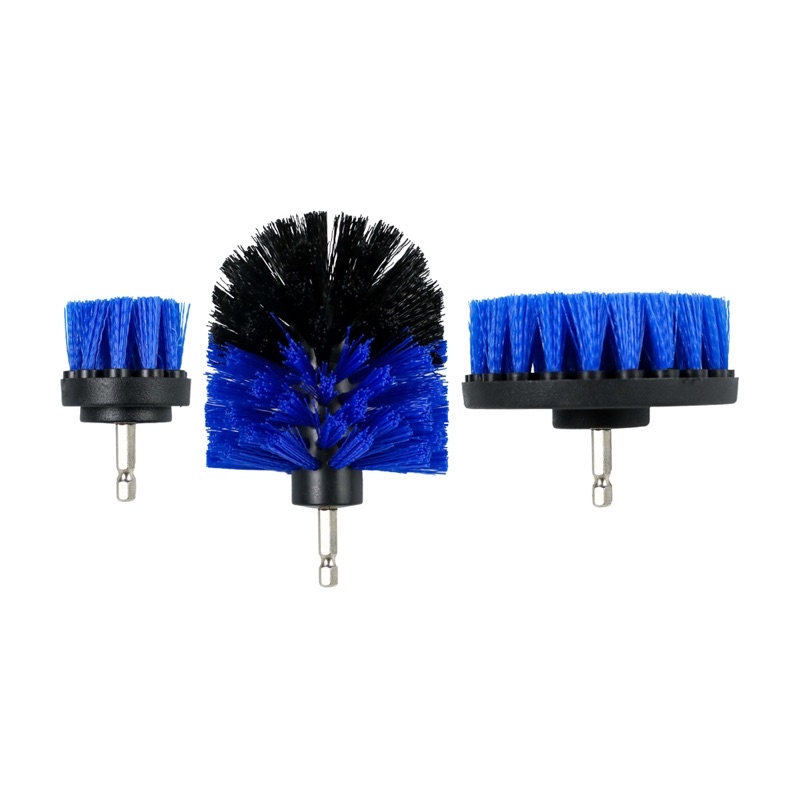 MSHIER Kepala Sikat Bor Elektrik Power Cleaning Head 3 PCS - DB003 - Blue