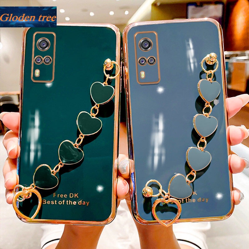 Case Pelindung Kamera Anti Jatuh Motif Pohon Emas Untuk Vivo Y51 2020 Y31 2021 Y51A Y53S 4G