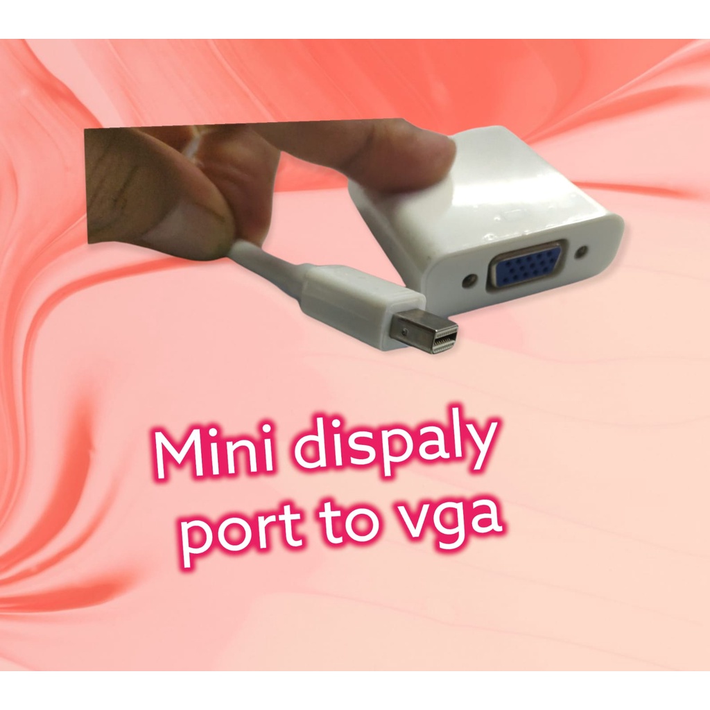 Mini DisplayPort / Thunderbolt Male to VGA Female Adapter Macbook