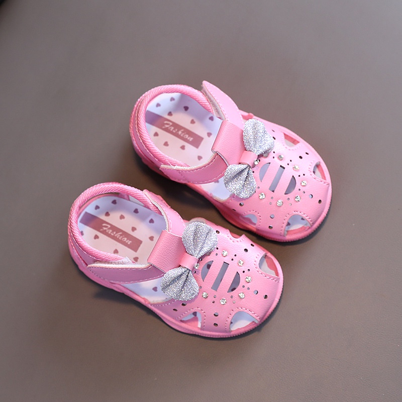 Juragan Junior [COD] Sandal Baby LULABI Sandal Sepatu Bayi Perempuan Bunyi Import Usia 6 Bulan-1 Tahun