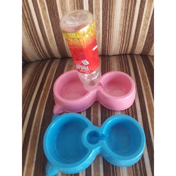 Tempat Makan Minum Otomatis Kucing Anjing PetBowl Mangkok makan 2 in 1