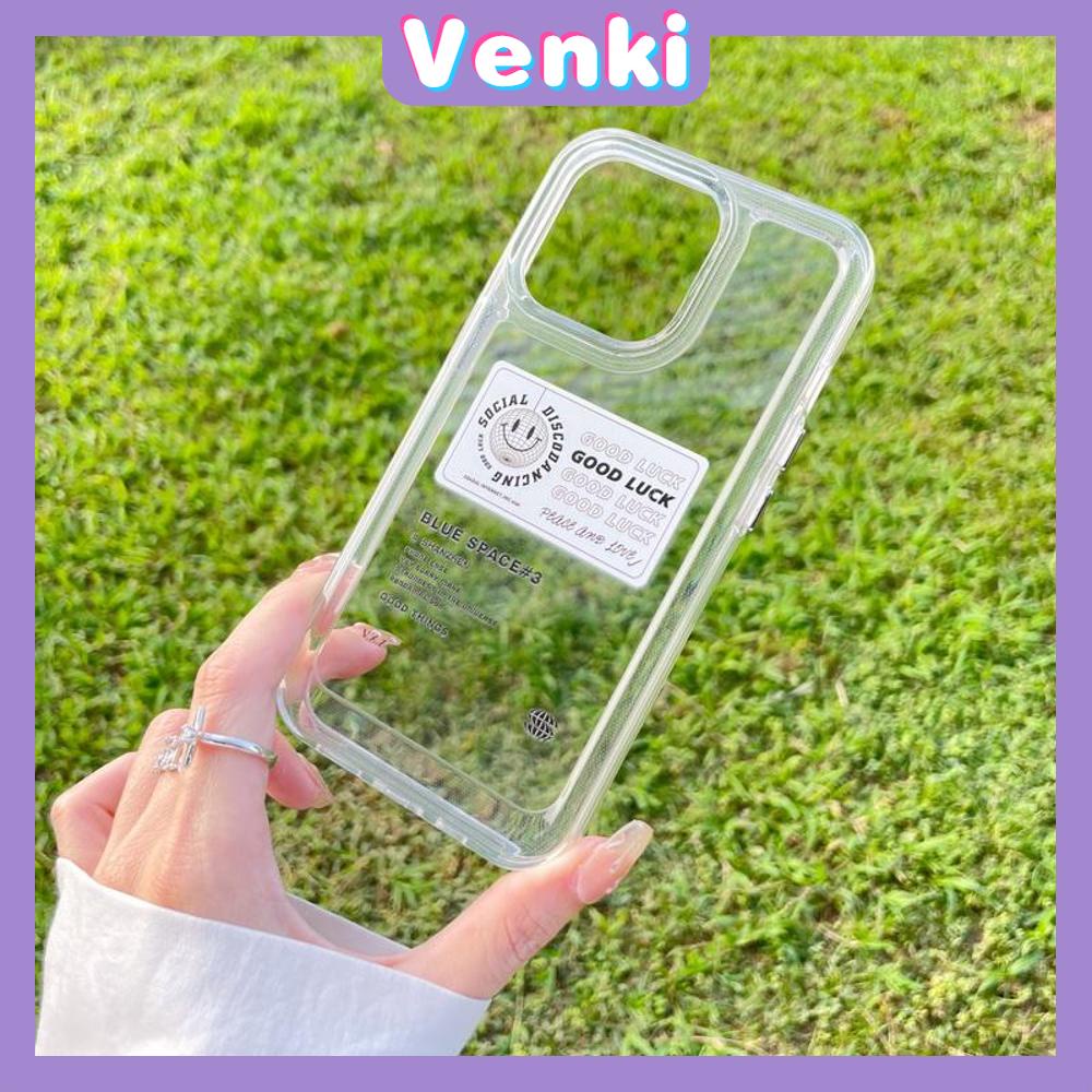 iPhone Case Clear Case Soft Thick TPU Shockproof HD Super Transparent Protection Camera Plating Button Smiley Planet For iPhone 13 Pro Max iPhone 12 Pro Max iPhone 11 iPhone 7 Plus