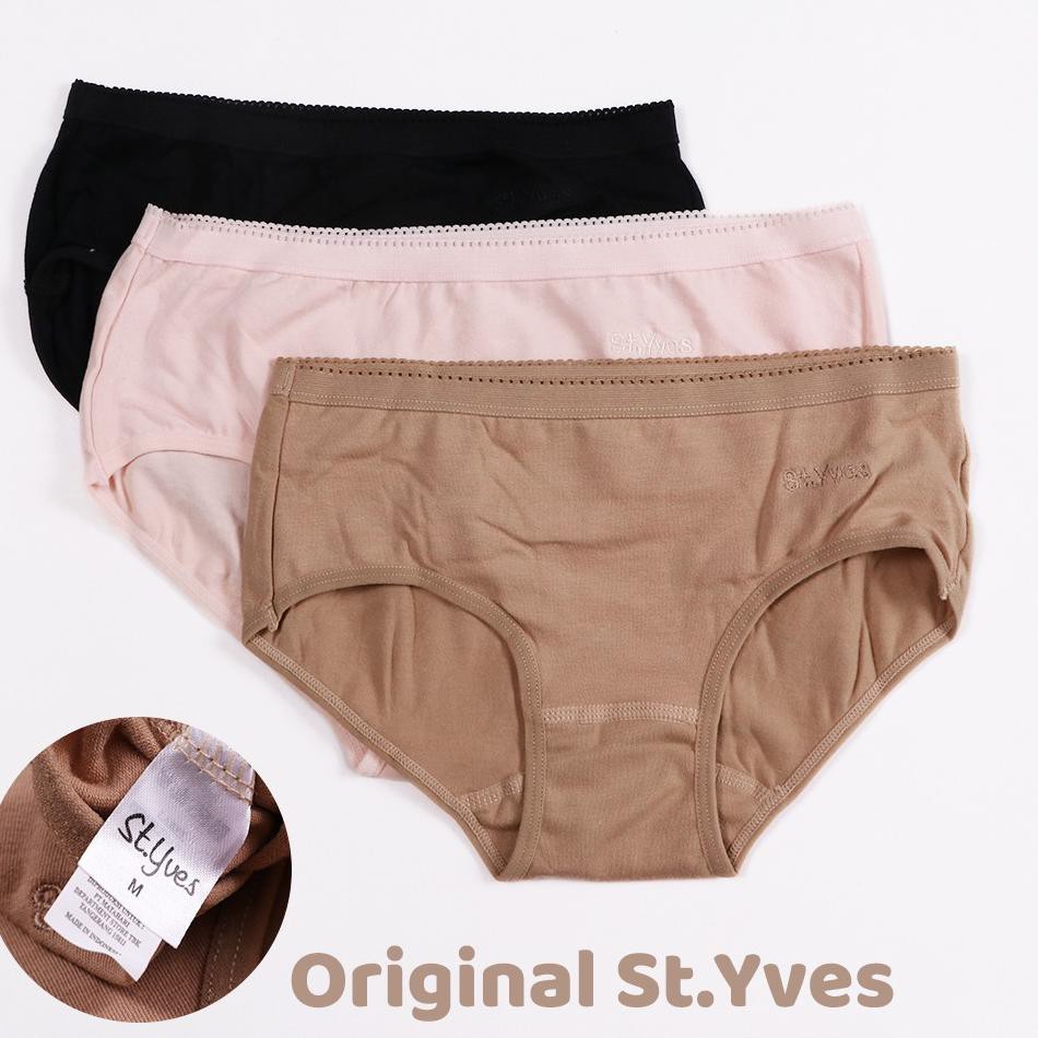 Harga murah St Yves celana dalam wanita polos katun cd murah original St.Yves T 30 YGD
