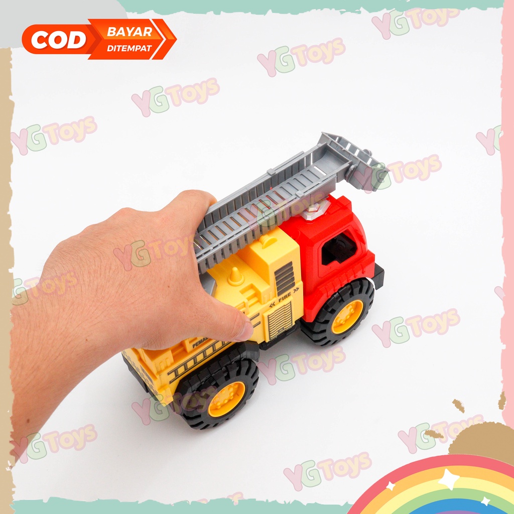 YGtoys Mobil Pemadam Kebakaran Mainan Besar Jumbo Fire Truck Damkar Laki Laki Fire Rescue