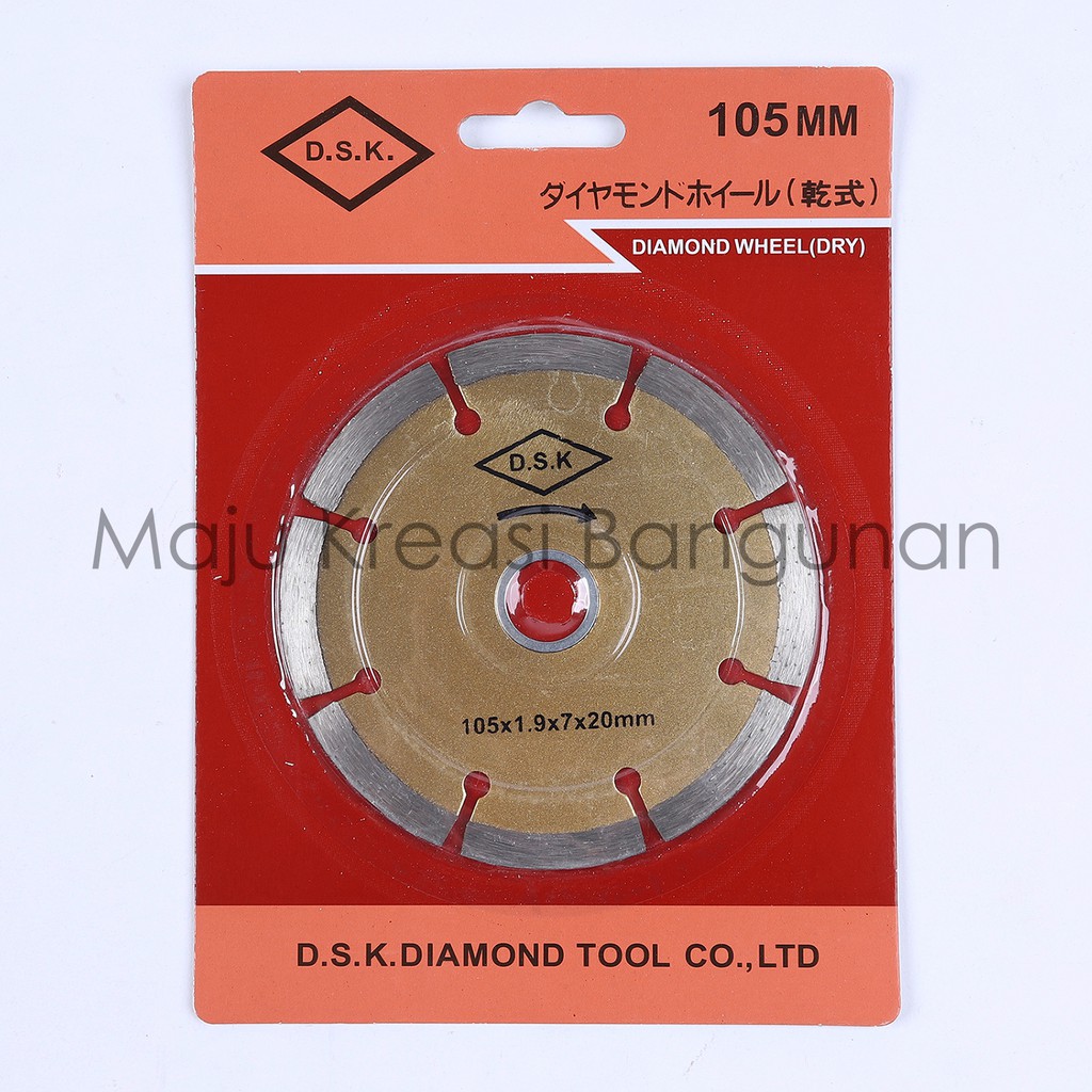 Mata Potong Keramik Mata Gerinda Keramik Mata Gurinda Kering Basah Diamond Wheel Dry Wet DSK &amp; NISHIO 4 Inch