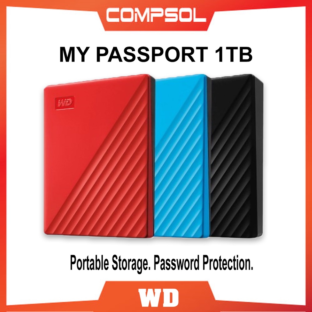 Jual Wd My Passport 1tb External Harddisk Shopee Indonesia