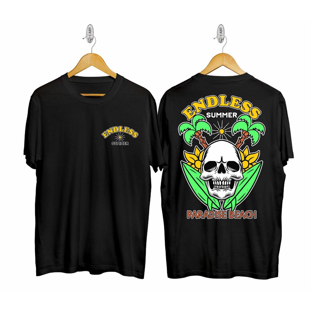 T-Shirt pria / baju kaos pantai / baju kaos summer / baju kaos logo tengkorak / baju kaos motif teng